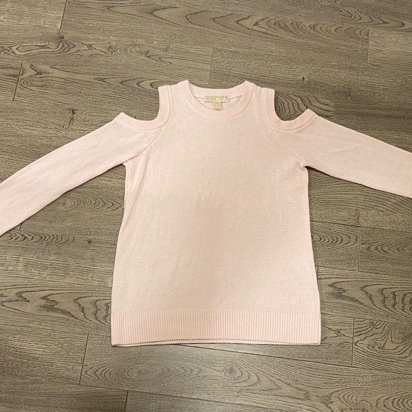 Michael Kors Pink Knitted Cut Out Sweater Size S - Picture 1 of 5